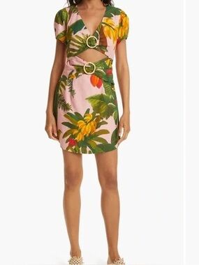 knee length dresses for ladies Off-White Macaw Elegance Romper  FARM Rio
